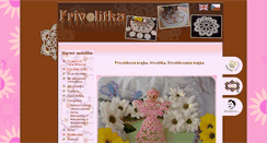 Desktop Screenshot of frivolitka.cz